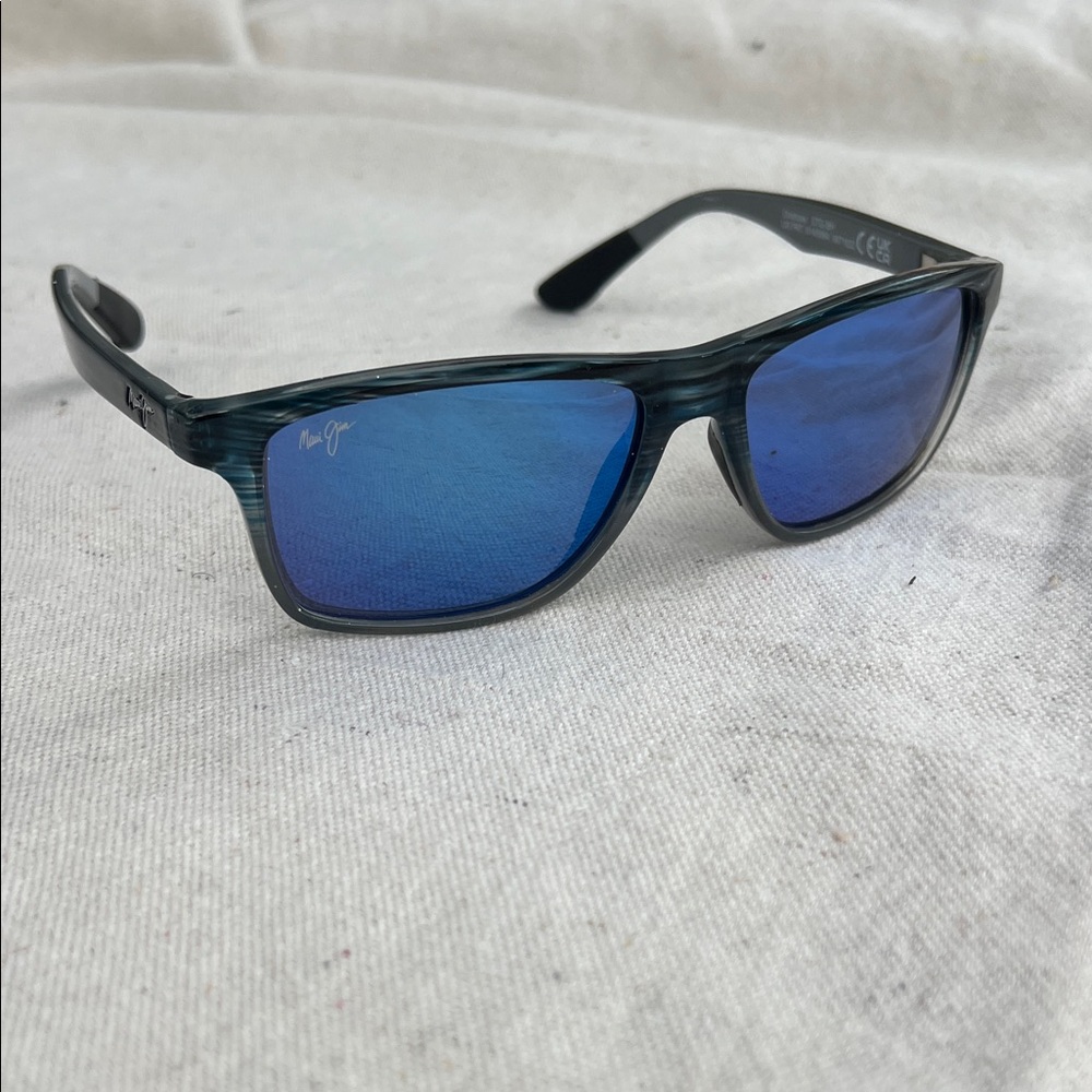 Maui Jim Blue Lens Sunglasses with Dark Teal Frame